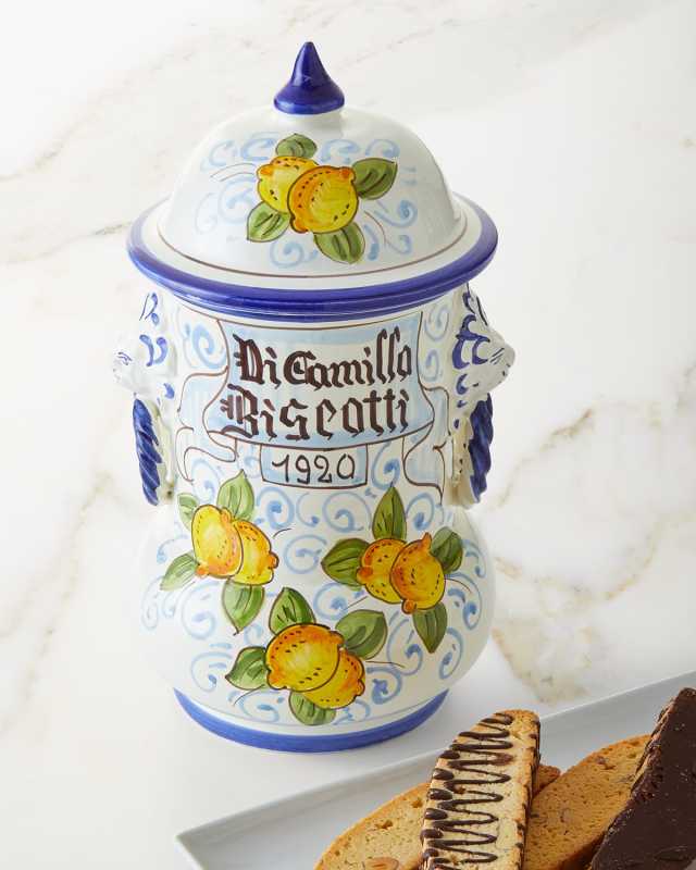 Il Faso Limone e Leone Biscotti Jar, 13 oz.